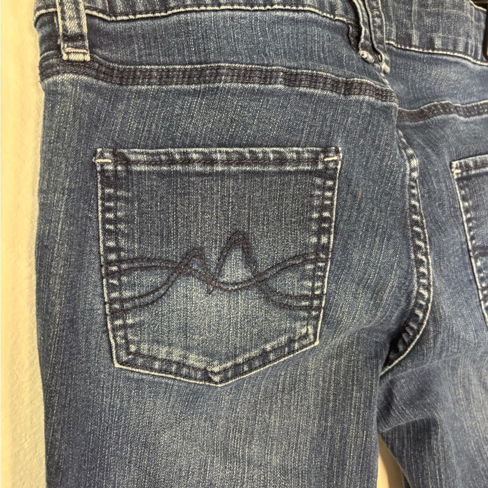 New York & Company Boot Cut Straight Classic Blue Curvy Flare Jeans sz 6 - Picture 10 of 11